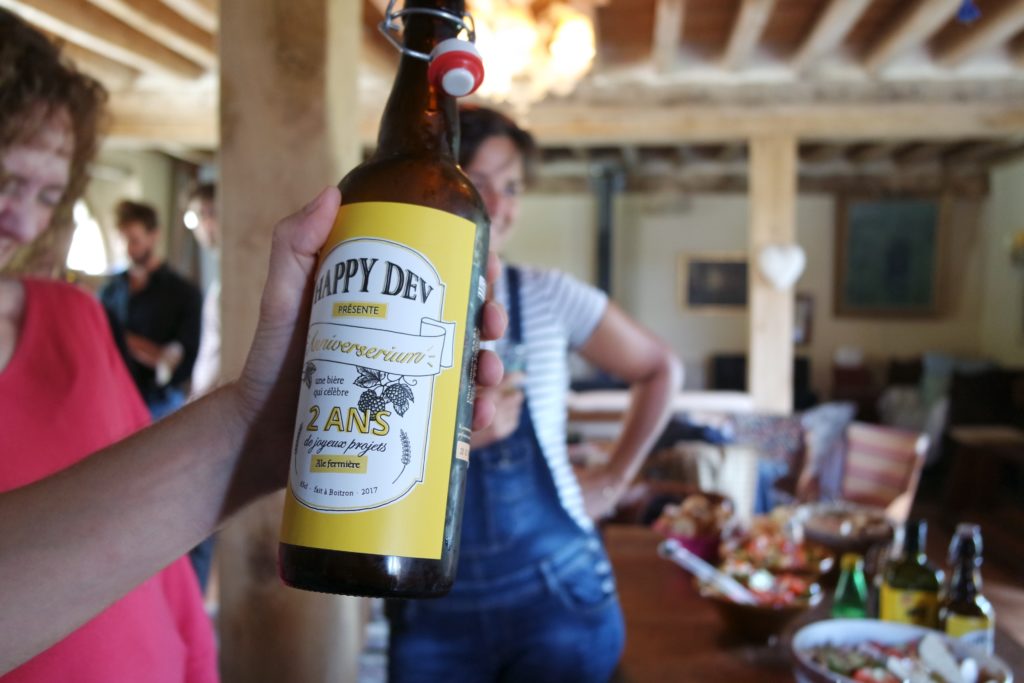 illustration étiquette bière