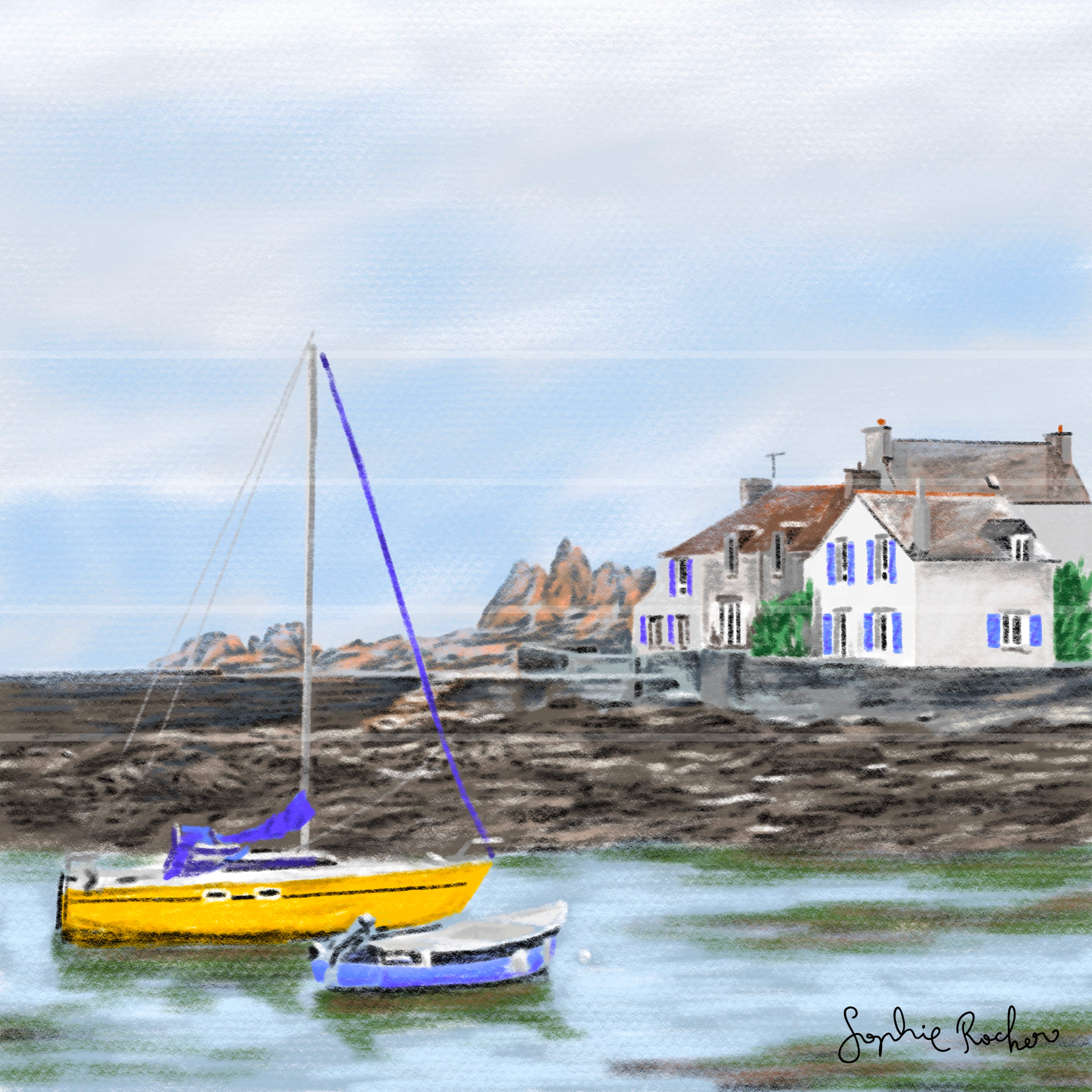 illustration Lesconil bretagne