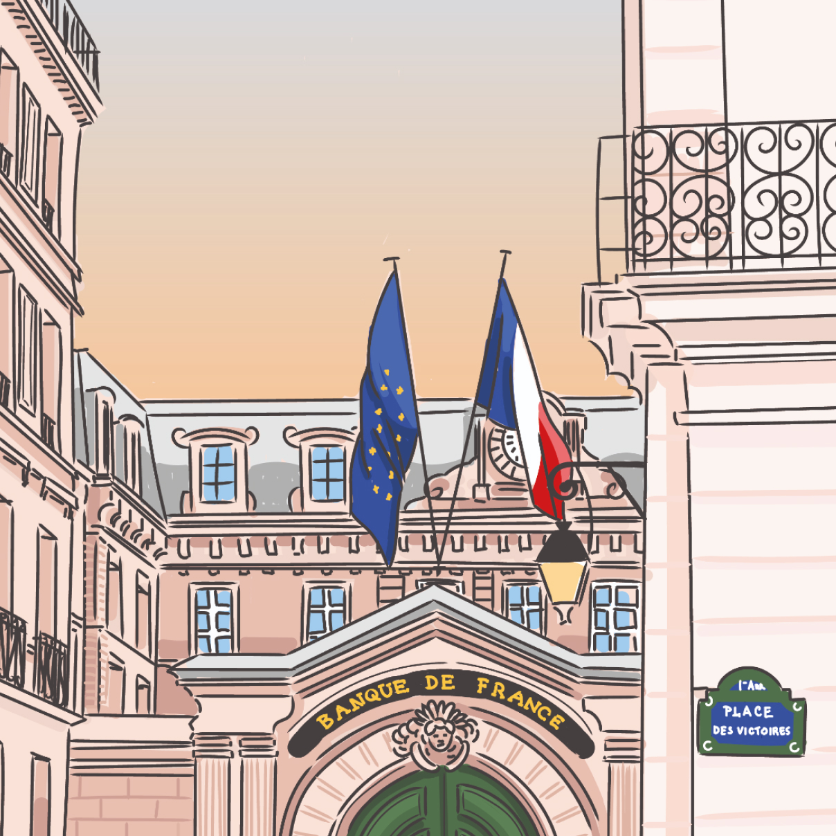 Affiche pour la Banque de France – Sophie Rocher